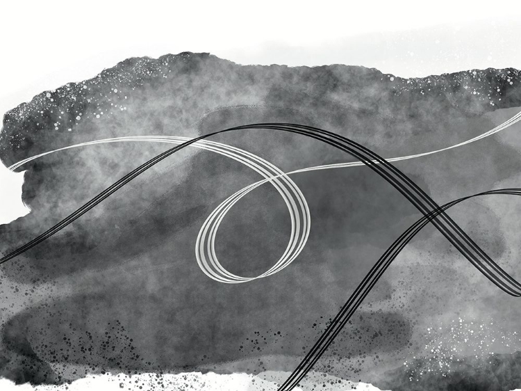 Picture of RUNAWAY RIBBONS CONTRAST BW 1