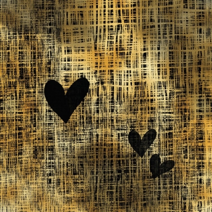 Picture of BLACK HEART ON GOLD
