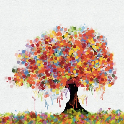 Picture of PAINTED TREE COLORFUL 1