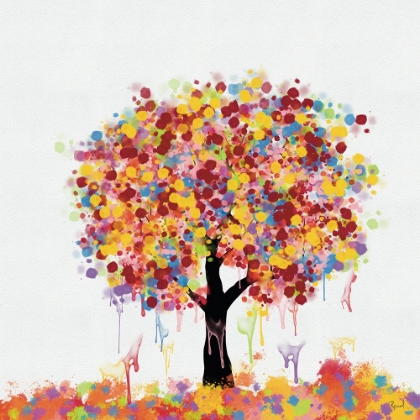 Picture of PAINTED TREE COLORFUL 2