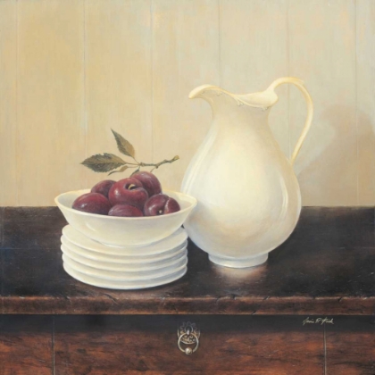 Picture of CREAMWARE WITH PLUMS