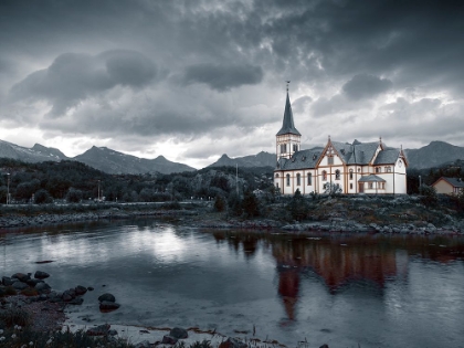 Picture of CHURCH IN LOFOTEN, NORWAY
