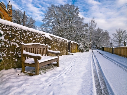 Picture of BENCH IN SNOW
