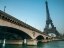 Picture of BRIDGE OVER RIVER SIENE WITH EIFFLEL TOWER IN BACKGROUND, PARIS, FRANCE