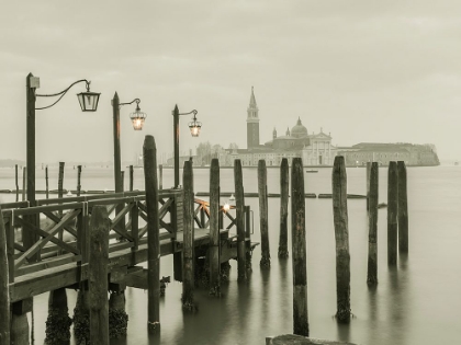 Picture of JETTY OVER VENETIAN LAGOON, VENICE, ITALY