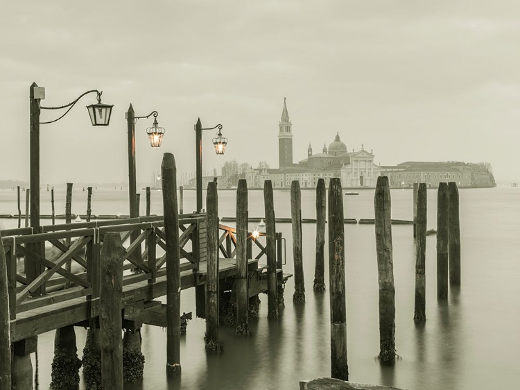 Picture of JETTY OVER VENETIAN LAGOON, VENICE, ITALY