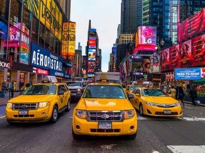 Picture of TAXIS ON BROADWAY, NEW YORK