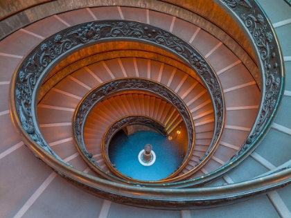 Picture of SPIRAL STAIRCASE AT THE VATICAN MUSEUM, ROME, ITALY