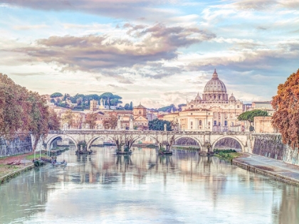 Picture of VIEW OF BASILICA DI SAN PIETRO IN VATICAN, ROME, ITALY