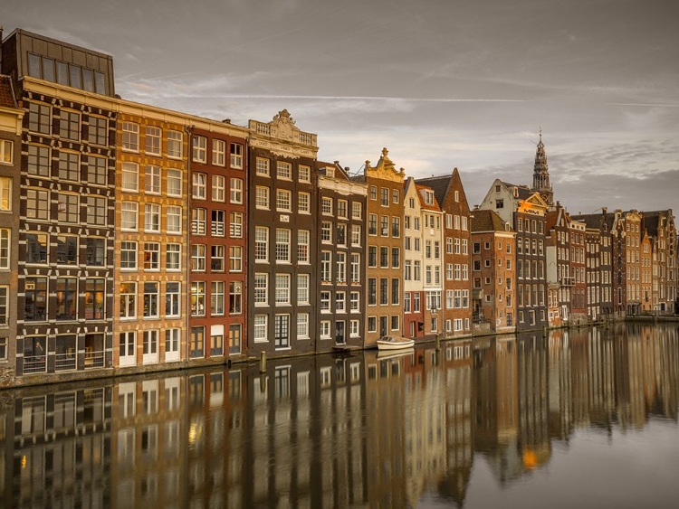 Picture of HOUSES ALONGSIDE CANAL, AMSTERDAM
