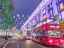 Picture of LONDON STREET DECORATED WITH CHRISTMAS LIGHTS