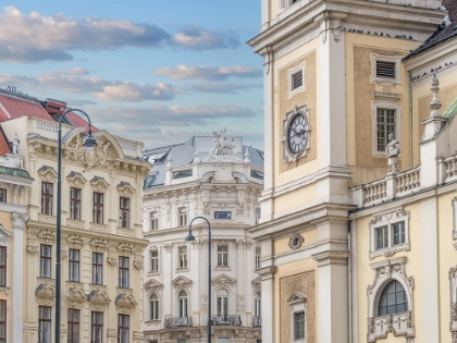 Picture of VIEW OF OLD FACADES OF A STREET IN VIENNA. AUSTRIA