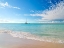 Picture of SEASCAPE WITH A YACHT SAILING IN THE DISTANCE, ANTIGUA