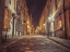 Picture of BATH COBBLESTONE ROAD AT NIGHT