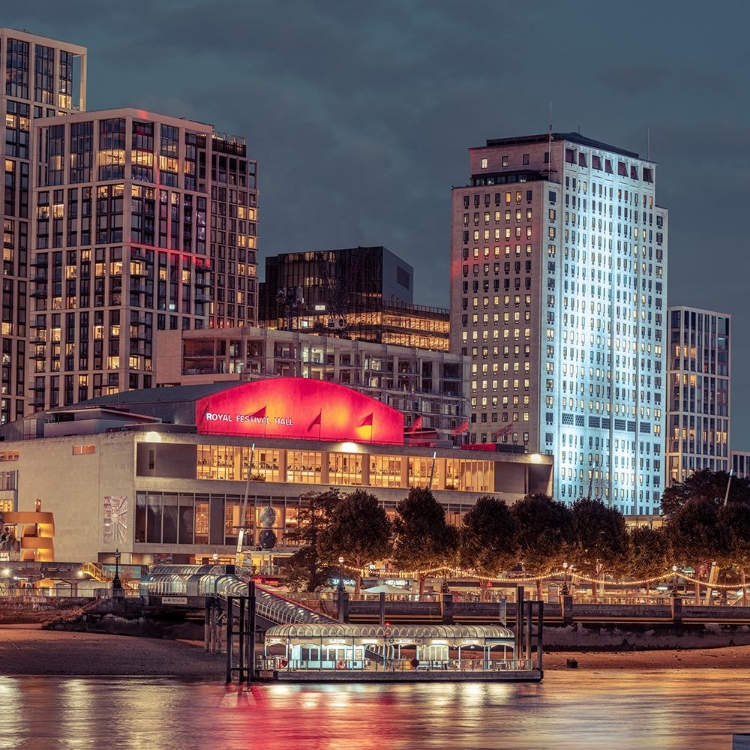 Picture of LONDON WATERFRONT IN EVENING