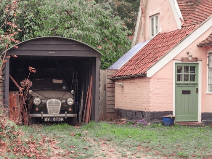 Picture of CLASSIC CAR IN GARAGE OF OLD HOUSE
