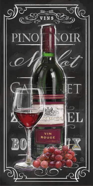 Picture of CHALKBOARD SIGN VIN ROUGE