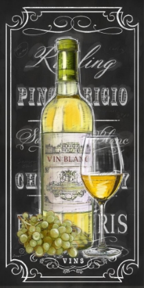 Picture of CHALKBOARD SIGN VIN BLANC