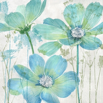 Picture of GARDEN BLUE FLORAL 2