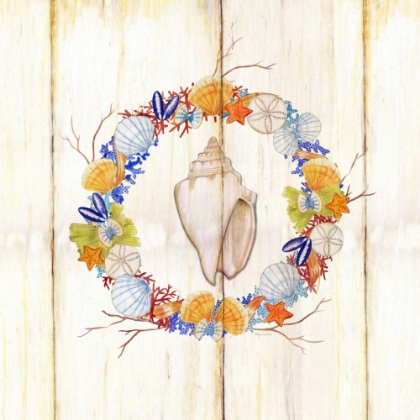 Picture of COASTAL WREATH AND SHELL 1