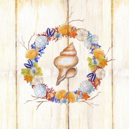 Picture of COASTAL WREATH AND SHELL 2