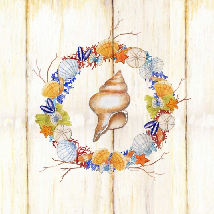 Picture of COASTAL WREATH AND SHELL 2