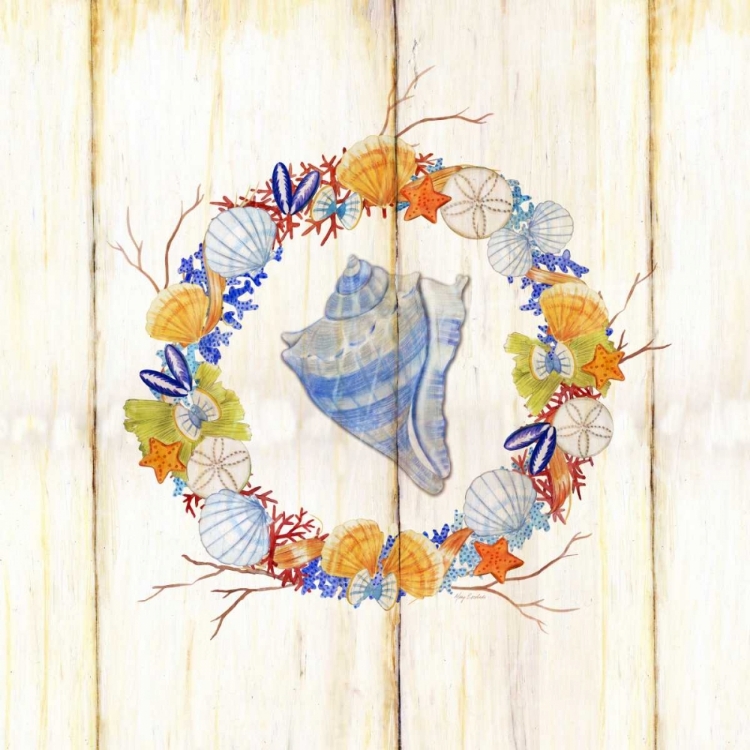 Picture of COASTAL WREATH AND SHELL 3