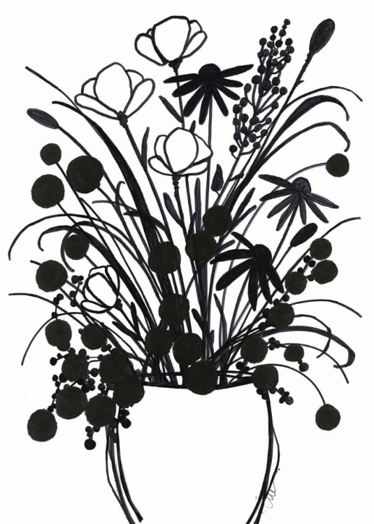 Picture of BLACK AND WHITE BOUQUET 1