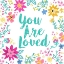 Picture of YOU ARE LOVED, HAPPY GARDEN