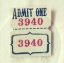 Picture of ADMIT ONE 3940