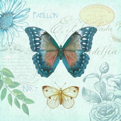 Picture of BUTTERFLIES AND BOTANICAL 1