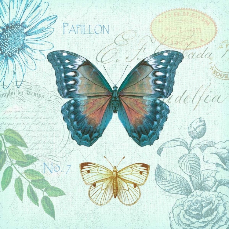 Picture of BUTTERFLIES AND BOTANICAL 1