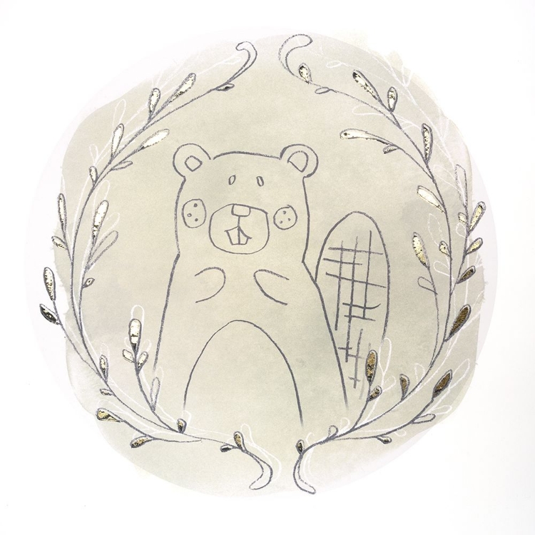 Picture of GOLDEN WOODLAND VIGNETTE III