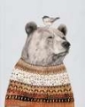 Picture of CUSTOM FAIR ISLE BEAR I