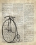 Picture of VINTAGE DICTIONARY ART: ANTIQUE BIKE