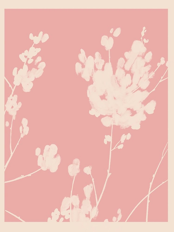 Picture of PINK WILDFLOWER SILHOUETTE II