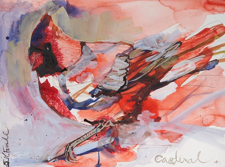 Picture of PERCHED CARDINAL  II