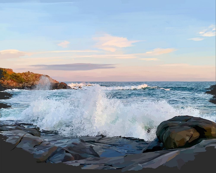 Picture of CRASHING WAVES