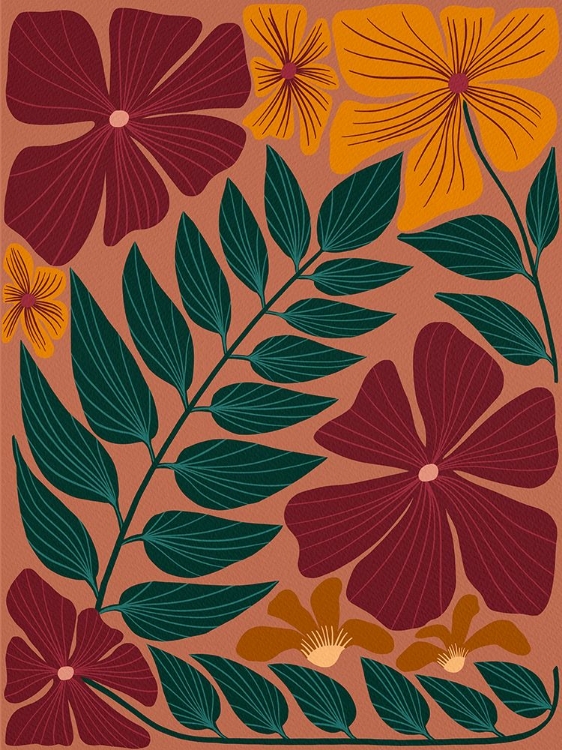 Picture of AUTUMN FLORAL SCATTER  I