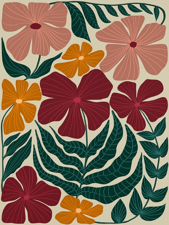 Picture of AUTUMN FLORAL SCATTER  II