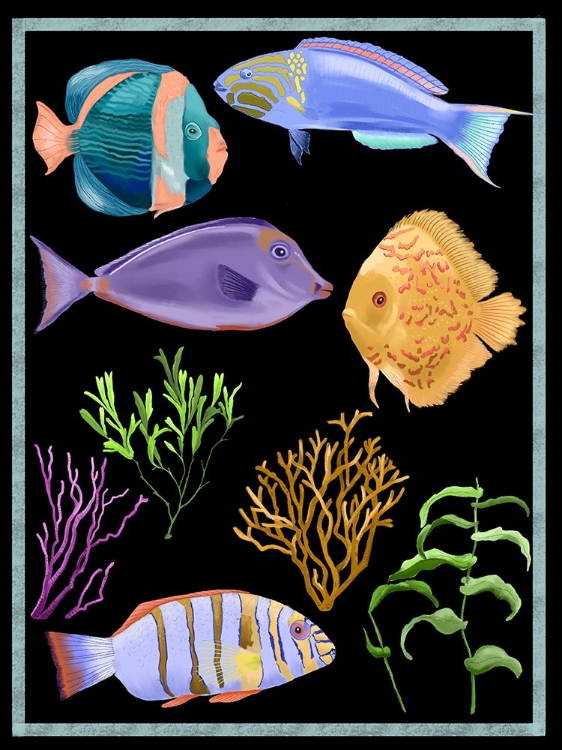 Picture of COLORFUL FISH II