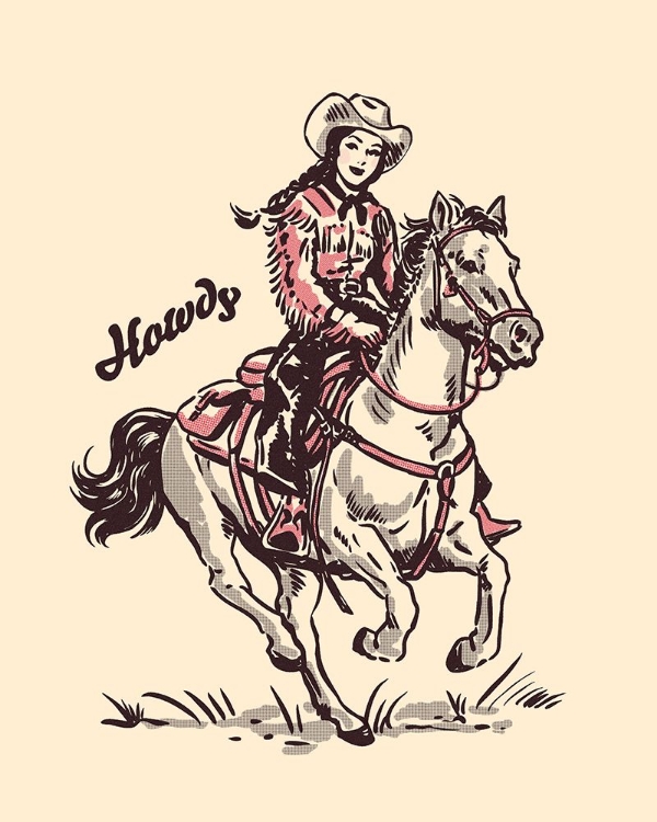 Picture of VINTAGE COWGIRL I