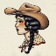 Picture of TRADITIONAL TATTOO COWGIRL II