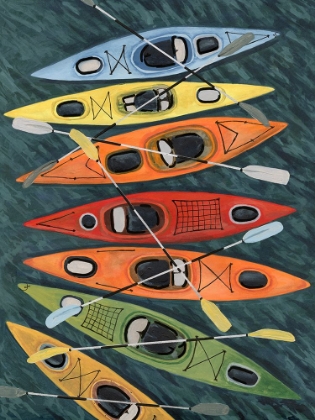 Picture of COLORFUL KAYAKS I