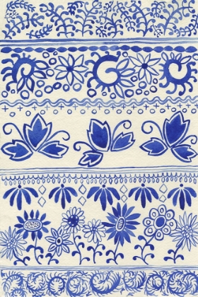 Picture of COBALT DOODLES I