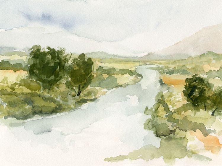 Picture of SOFT WATERCOLOR RIVERBEND I