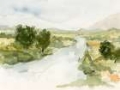 Picture of SOFT WATERCOLOR RIVERBEND I