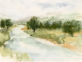 Picture of SOFT WATERCOLOR RIVERBEND II