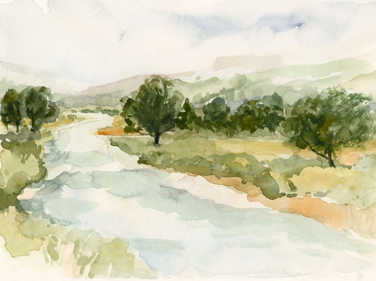 Picture of SOFT WATERCOLOR RIVERBEND II