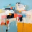 Picture of ABSTRACT VILLAGE IN BLUE II